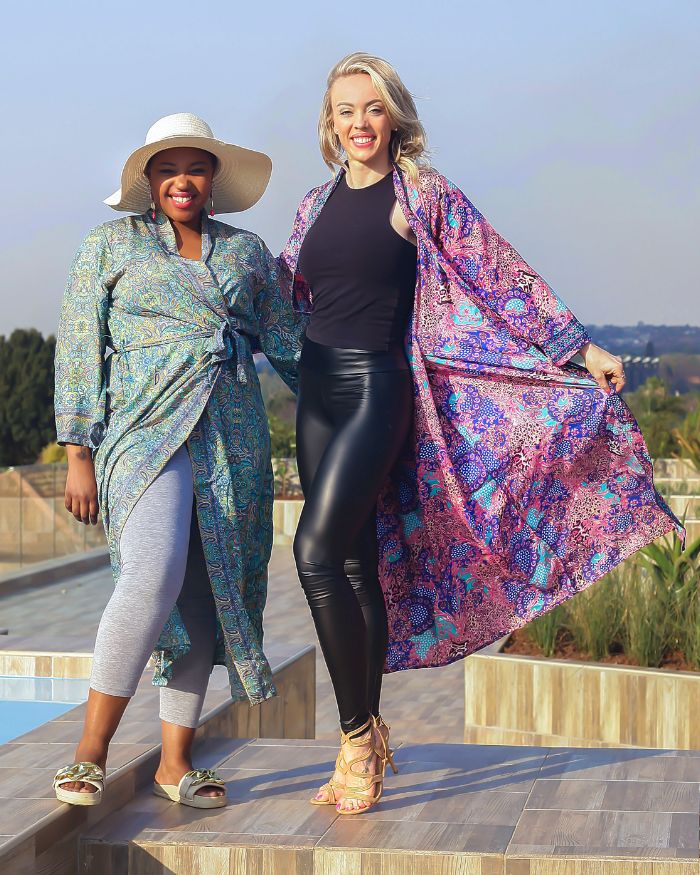 Silk Kimono - Purple/Pink