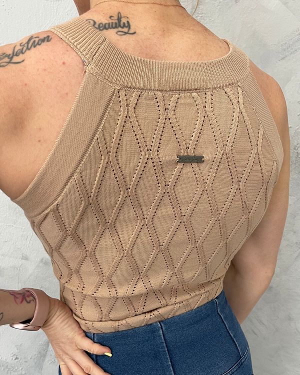 Sleeveless bodysuits - Beige