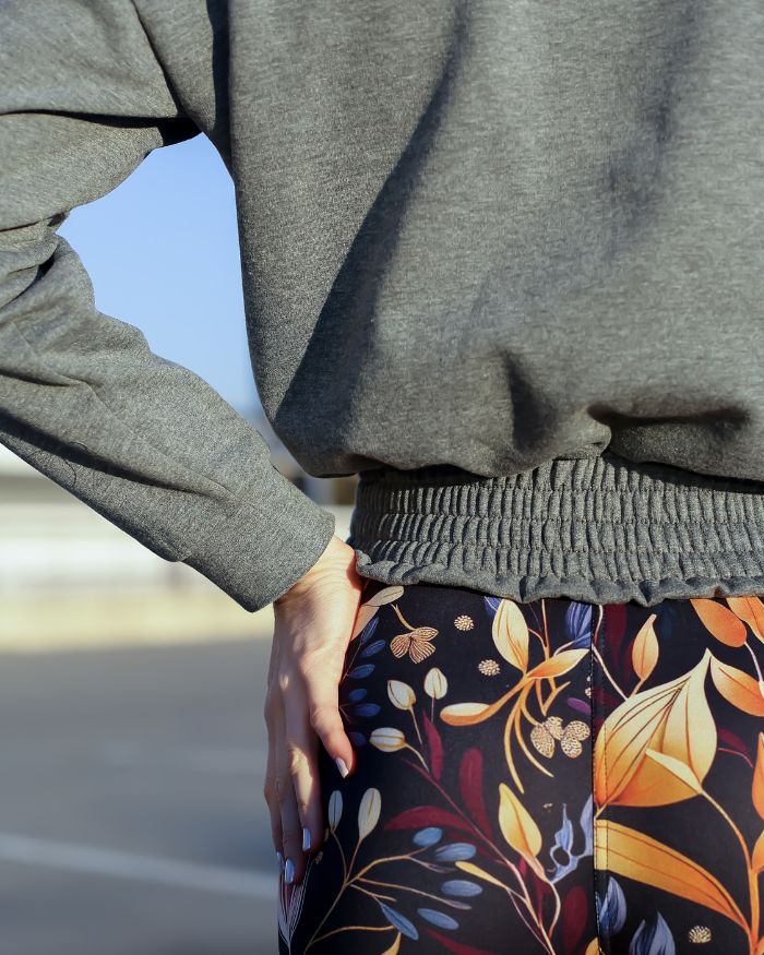 Pullover top - Grey Melange