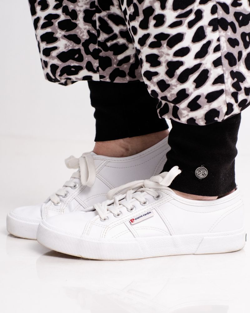 Jogger brushed polyester - White Leo