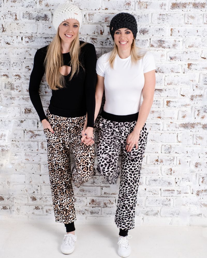 Jogger brushed polyester - White Leo